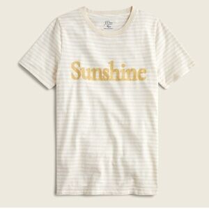 J.Crew Vintage cotton Sunshine T-shirt Size Medium Striped